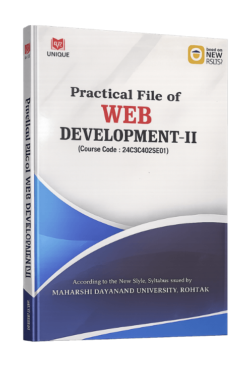 Practical File of Web Development-II