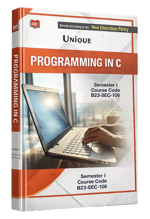 Unique Programming in C Semester I B23-SEC-106 Book Cover