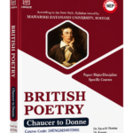 British Poetry: Chaucer to Donne NEP Book for MDU Rohtak by Unique Publications