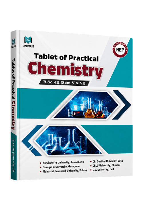 Tablet of Practical Chemistry B.Sc. III Semester V & VI | NEP Practical Manual