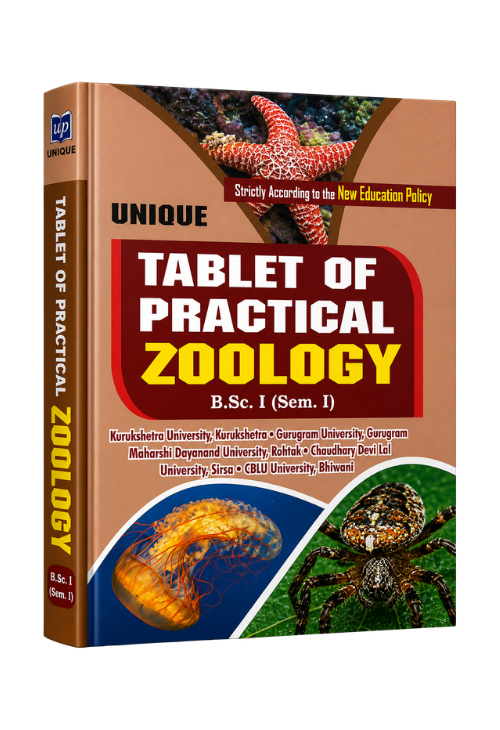 Tablet of Practical Zoology B.Sc. 1st Semester NEP Book by Unique Publications