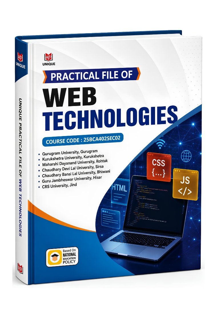 Practical File of Web Technologies